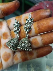 2 Set Of Oxidised Jhumka