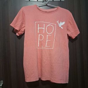 Peach 'Hope' Graphic Tee