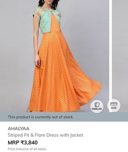 Ethnic fusion gown