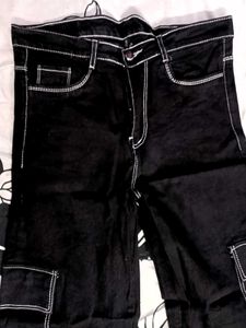 Unused/ Untouched , Six Pocket , Black Jeans ,Wide