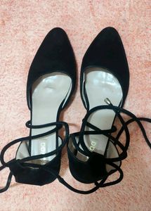 Velvet Solid Pumps/Heels