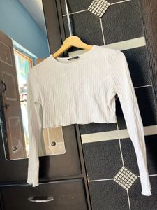 Branded Shein Crop Top White