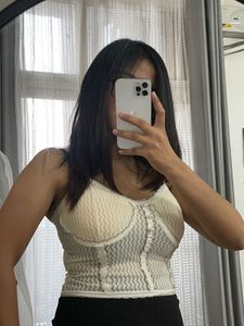 Cute Knit Corset Top