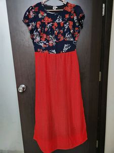 Georgette And Cotton Printed Women Dress