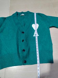 Ami Paris Green Cardigan