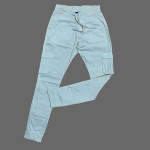 Casual Beige Cargo Pants Size 28