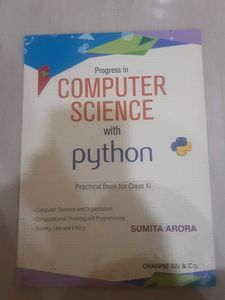 COMPUTER SCIENCE CLASS 11TH CBSE BOOK