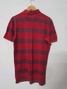 Striped Red Polo Shirt