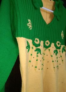 Wollen Top 💚💛