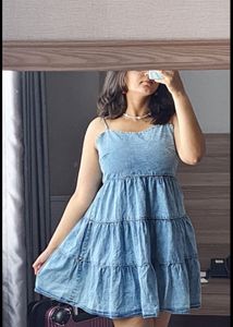 Denim Babydoll Dress