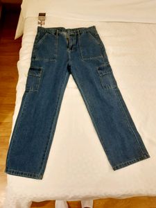 Brand New Denim Cargo Jeans