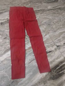 girls  Ethnic Leggings - Maroon &amp; Beige