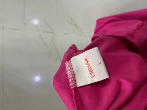 New Combo Outfit Wide High Jeans And Pink Bandeau