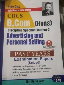Shiv Das CBCS Bcom Hons(Sem-5 ) Solve PyQ Part 1,2