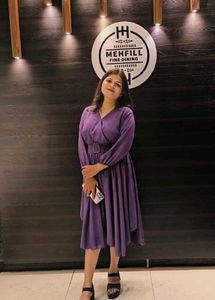 Purple Wrap Dress
