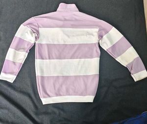Striped Lavender Pullover Top
