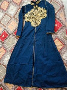 Elegant Blue Embroidered Kurta Set