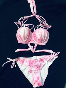 Pink Marble Bikini Set