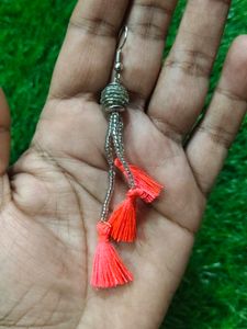 Bead And Tassel Earrings