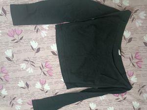 Black Offshoulder Crop Top| Korean Tops| Pinterest