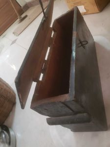 Vintage Old Wooden Box With Locking System