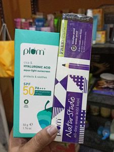 Plum Hyaluronic Acid Sunscreen & Kohl Kajal