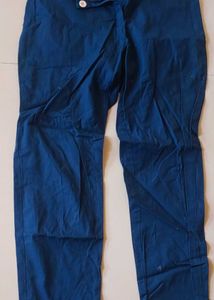 Blue Casual Pants