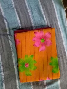 Saree With Beautiful Flower 🌺🌹