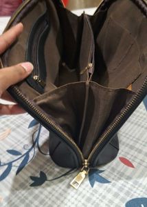 Black Purse With Bag Charms