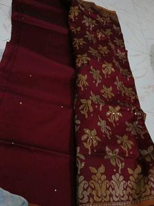 Maroon Saree