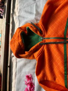 Orange Hoodie Jacket