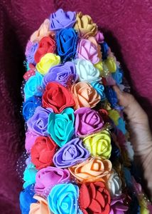 3D Flower Clutch Multicolour