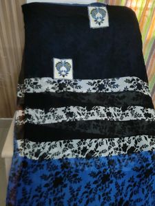 Floral &amp; Striped Fabric Piece