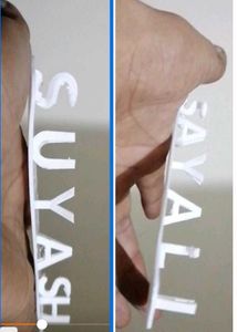 3d Your Own Names Showcase.. Keyring