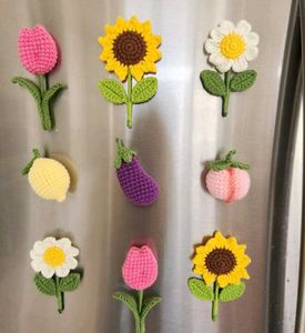 Crochet Flower Magnets - Set Of 2