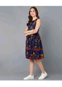 Floral Print Fit &amp; Flare Dress