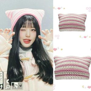 Handmade Crochet Cat Ear Beanie