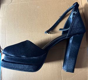 Black Platform Heels - Size 3