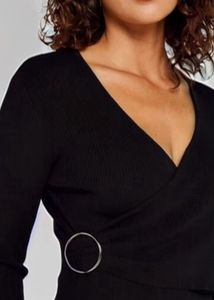 Black Wrap Top