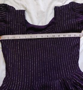 Elegant Purple Anarkali Kurta Set