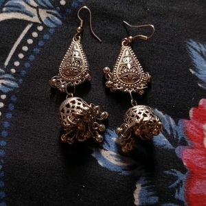 New Oxidized Jhumkaa earrings