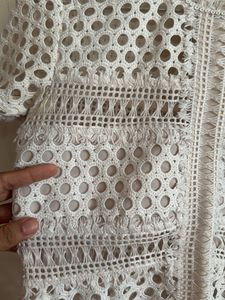 MDS White Lace Top
