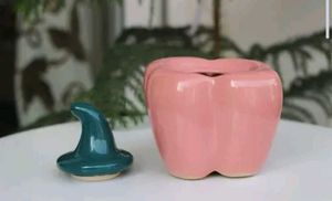 Ceramic Capsicum-Shaped Storage Jar