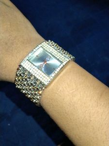 Beaded Rhinestone Watch
