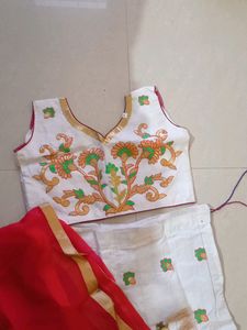 No.36 White Lehanga Choli