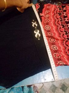 Black Red Frock - Kids