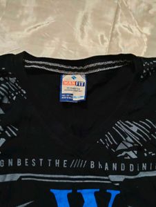 Black Graphic Print T-Shirt