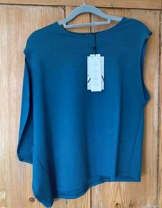 Zara Assymetrical Blue Blouse