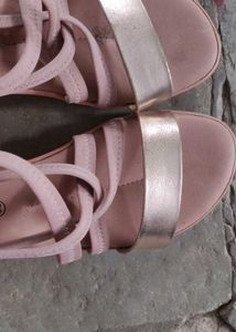 Forever Glam Pink Wedge Sandals