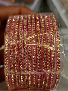 Teal &amp; Gold Bangle Set